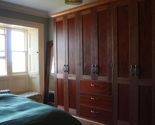 traditional mahogany wardrobe