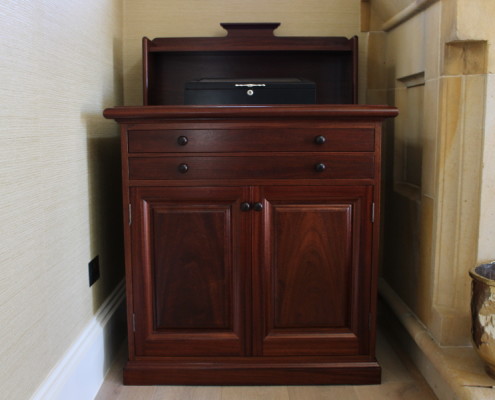 mahogany cutlery cabinet