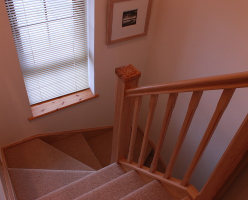 compact staircase in ash