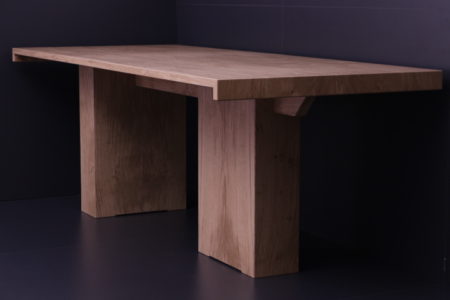 Flows Dining Table in Highland Oak