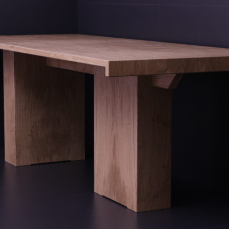 Flows Dining Table in Highland Oak